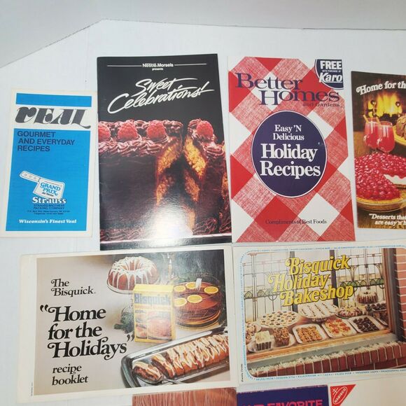 17 Vintage Holiday Dessert Pamphlet Lot Frenchs Nestle Ephemera - Picture 2 of 5